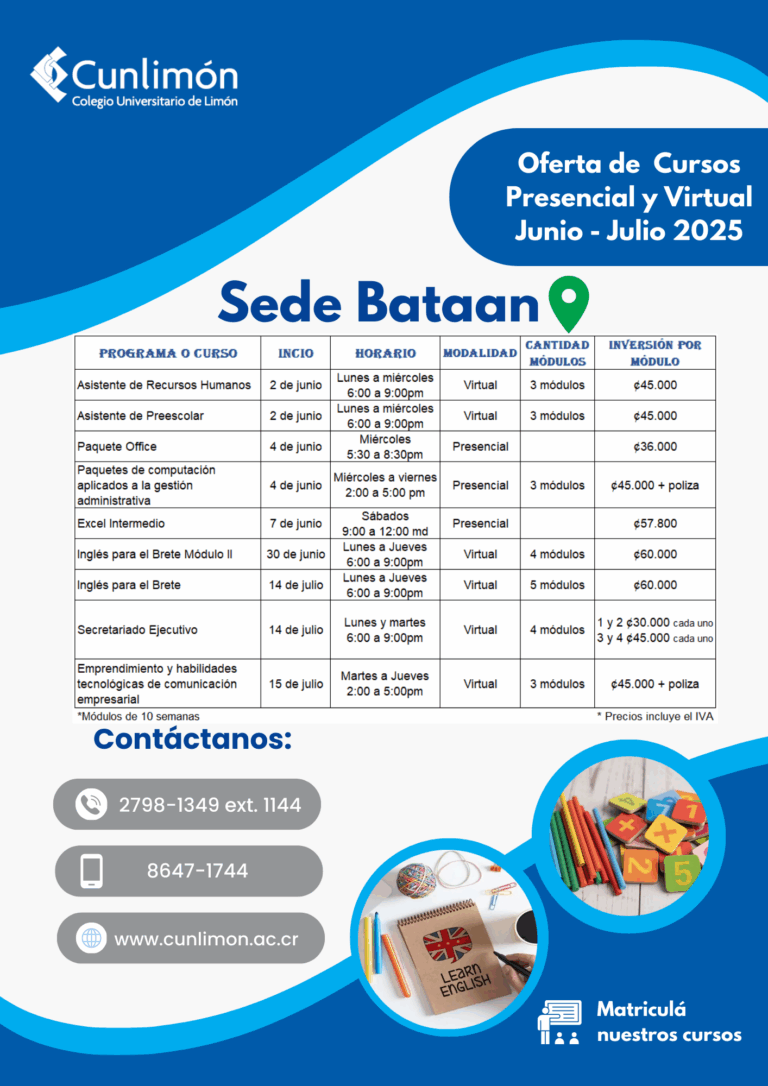 Oferta de Cursos Sede Bataan
