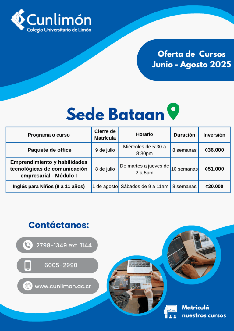 Oferta de Cursos Sede Bataan IIC 4