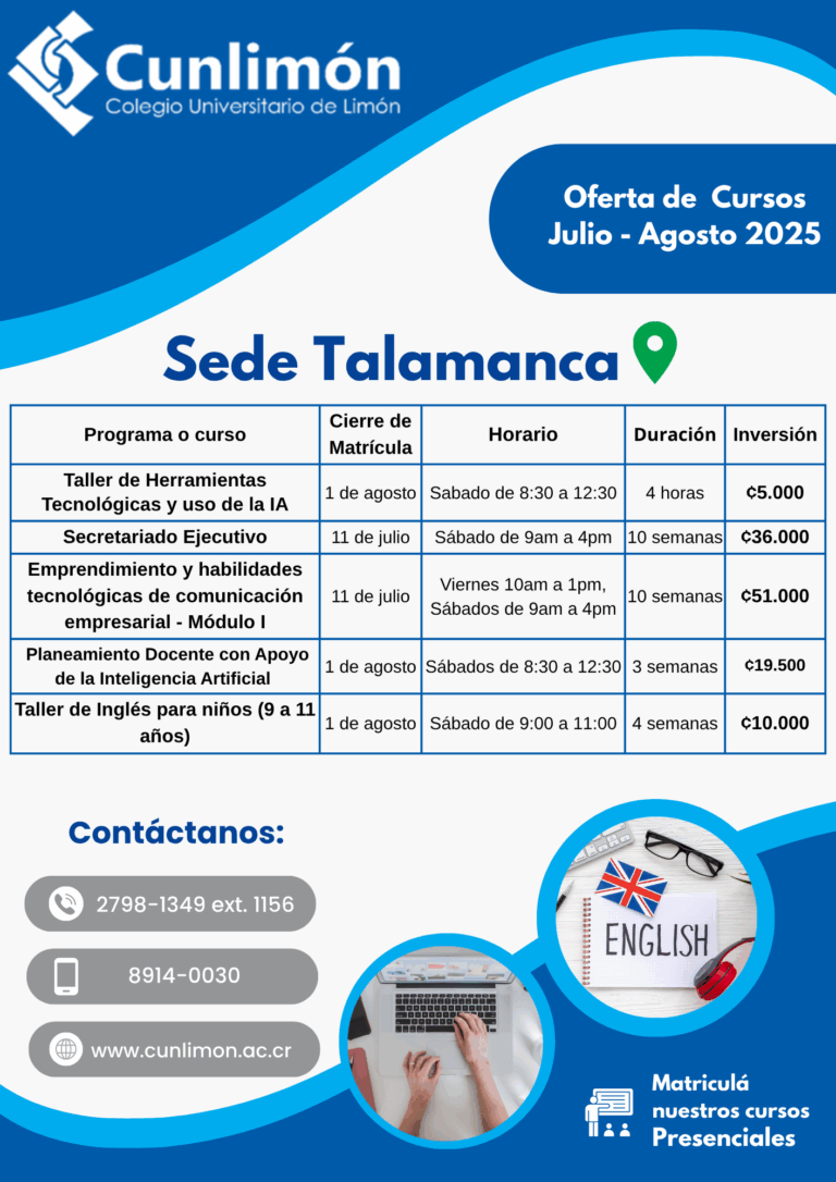 Oferta de Cursos Sede Talamanca IIC 5