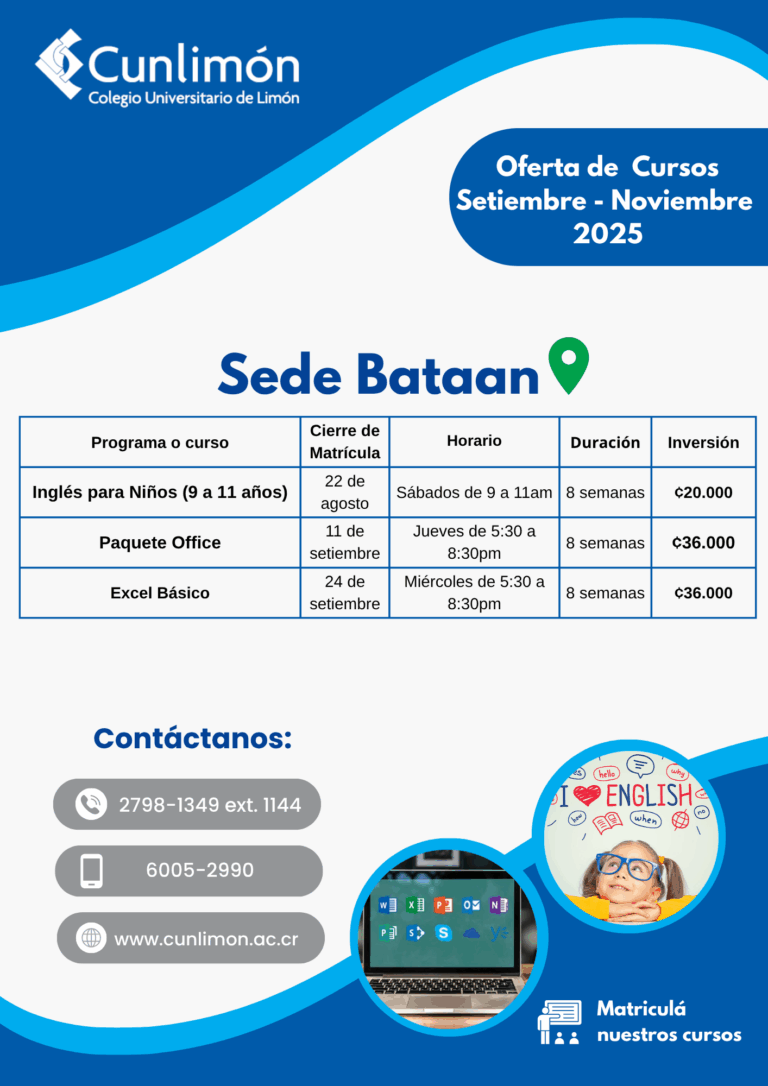 Oferta de Cursos Sede Bataan